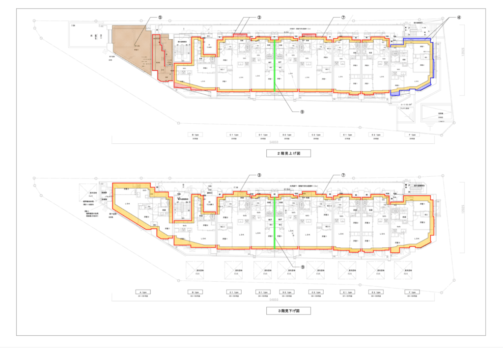 断熱ラインの一例