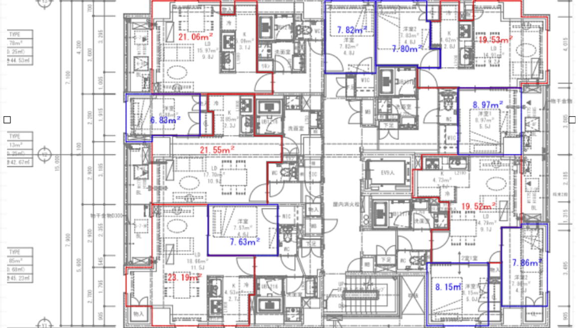 住宅の省エネ計算業務関連の図面